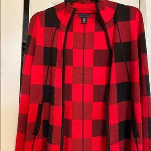 Red&Black sweater / jacket